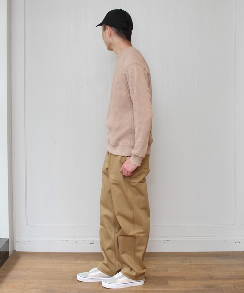 Jackman（ジャックマン）の「JACKMAN/ジャックマン　ワッフルミドルネック　WAFFLE MIDNECK（ニット/セーター・メンズ・ブラック/アイボリー/ダークネイビー/ライトベージュ/ブルー/サンドベージュ・XL/S/M/L）」の19枚目の写真