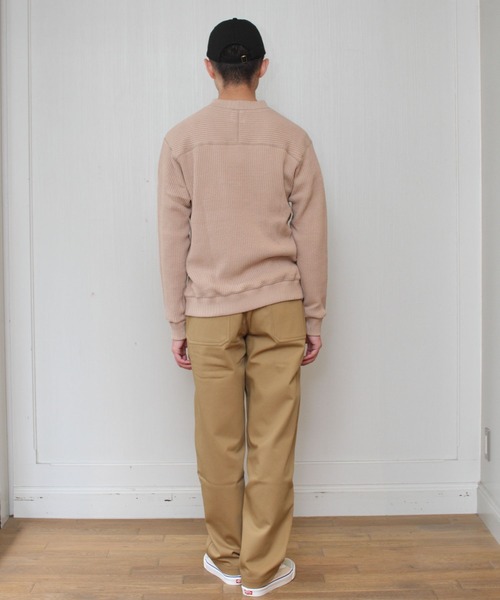 Jackman（ジャックマン）の「JACKMAN/ジャックマン　ワッフルミドルネック　WAFFLE MIDNECK（ニット/セーター・メンズ・ブラック/アイボリー/ダークネイビー/ライトベージュ/ブルー/サンドベージュ・XL/S/M/L）」の20枚目の写真