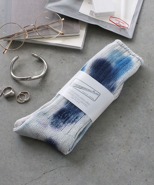 ANONYMOUSISM（アノニマスイズム）の「【AnonymousIsm】ダッシュダイ/クルー丈ソックス/アノニマスイズム（ソックス/靴下・メンズ・オリーブ/レッド/チャコールグレー/インディゴブルー/ネイビー系/モスグリーン/ダークパープル/ネイビー/バイオレット/カーキ/ブルー/レッド系その他/サックスブルー/パープル/ブラウン/ピンク/レンガ/ブルーグレー/オレンジ/ミント・25cm～27cm/23cm～25cm）」の9枚目の写真