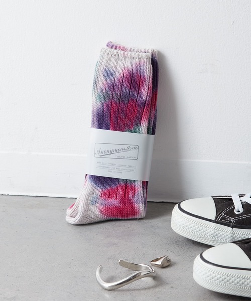 ANONYMOUSISM（アノニマスイズム）の「【AnonymousIsm】ダッシュダイ/クルー丈ソックス/アノニマスイズム（ソックス/靴下・メンズ・オリーブ/レッド/チャコールグレー/インディゴブルー/ネイビー系/モスグリーン/ダークパープル/ネイビー/バイオレット/カーキ/ブルー/レッド系その他/サックスブルー/パープル/ブラウン/ピンク/レンガ/ブルーグレー/オレンジ/ミント・25cm～27cm/23cm～25cm）」の16枚目の写真