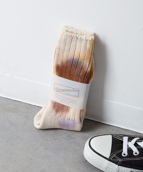 ANONYMOUSISM（アノニマスイズム）の「【AnonymousIsm】ダッシュダイ/クルー丈ソックス/アノニマスイズム（ソックス/靴下・メンズ・オリーブ/レッド/チャコールグレー/インディゴブルー/ネイビー系/モスグリーン/ダークパープル/ネイビー/バイオレット/カーキ/ブルー/レッド系その他/サックスブルー/パープル/ブラウン/ピンク/レンガ/ブルーグレー/オレンジ/ミント・25cm～27cm/23cm～25cm）」の19枚目の写真