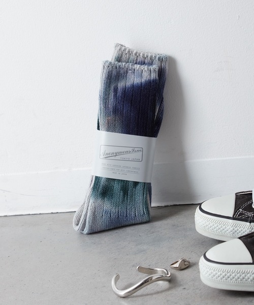 ANONYMOUSISM（アノニマスイズム）の「【AnonymousIsm】ダッシュダイ/クルー丈ソックス/アノニマスイズム（ソックス/靴下・メンズ・オリーブ/レッド/チャコールグレー/インディゴブルー/ネイビー系/モスグリーン/ダークパープル/ネイビー/バイオレット/カーキ/ブルー/レッド系その他/サックスブルー/パープル/ブラウン/ピンク/レンガ/ブルーグレー/オレンジ/ミント・25cm～27cm/23cm～25cm）」の3枚目の写真