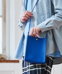 MONO-MART | シンセティックレザー ショルダーバッグ スクエア レザー ミニショルダーバッグ WINTER 2021-2022(ショルダーバッグ)