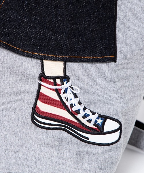 mis zapatos(ミス サパト)の「WEGO/mis zapatos ロングスカート3WAY リュックサック/ハンドバッグ/ショルダーバッグ(ショルダーバッグ・メンズ・ブラック/グレー・FREE)」の20枚目の写真