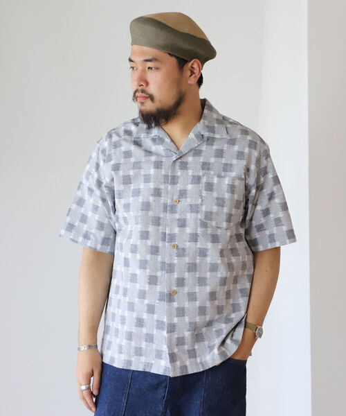 fennica(フェニカ)の「オカモト商店 × fennica / 久留米絣 アロハシャツ<MEN>(シャツ/ブラウス・メンズ・その他2/その他3/その他/その他1・MEDIUM)」の4枚目の写真