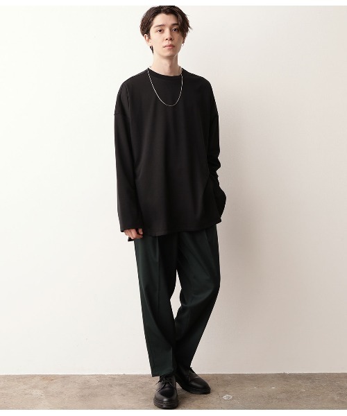 JUNRED（ジュンレッド）の「サイドジップルーズポンチT（Tシャツ/カットソー・メンズ・ブラック/ホワイト・L/M）」の8枚目の写真