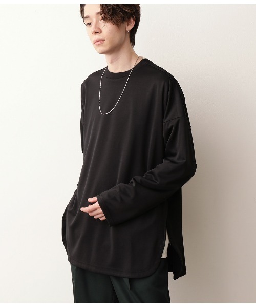 JUNRED（ジュンレッド）の「サイドジップルーズポンチT（Tシャツ/カットソー・メンズ・ブラック/ホワイト・L/M）」の11枚目の写真