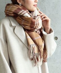 le.coeur blanc | TWEED MILLチェックマフラー(マフラー)