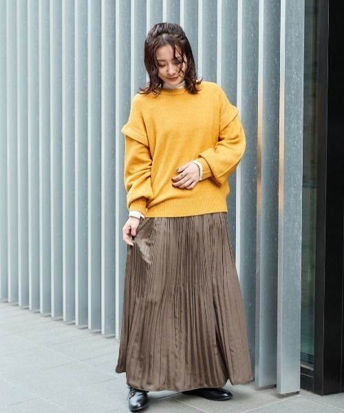 cepo（セポ）の「ランダムプリーツキャミワンピース　※２ＷＡＹ（ワンピース・レディース・オリーブ/ブルー/カーキ/ピンク・M）」の16枚目の写真