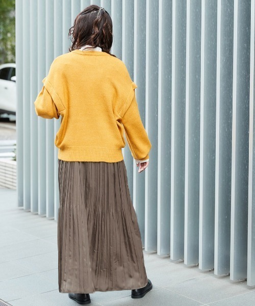 cepo（セポ）の「ランダムプリーツキャミワンピース　※２ＷＡＹ（ワンピース・レディース・オリーブ/ブルー/カーキ/ピンク・M）」の18枚目の写真