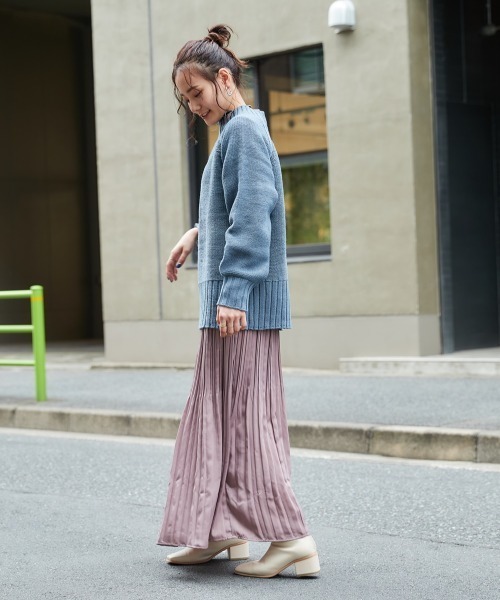 cepo（セポ）の「ランダムプリーツキャミワンピース　※２ＷＡＹ（ワンピース・レディース・オリーブ/ブルー/カーキ/ピンク・M）」の8枚目の写真