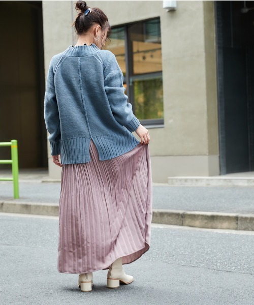 cepo（セポ）の「ランダムプリーツキャミワンピース　※２ＷＡＹ（ワンピース・レディース・オリーブ/ブルー/カーキ/ピンク・M）」の9枚目の写真