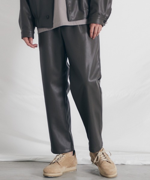 WYM LIDNM（ウィム バイ リドム）の「FAKE LEATHER TROUSERS -2021 S/S 2nd COLLECTION-（その他パンツ・メンズ・ブラック/ブラウン・S/M/L）」の11枚目の写真
