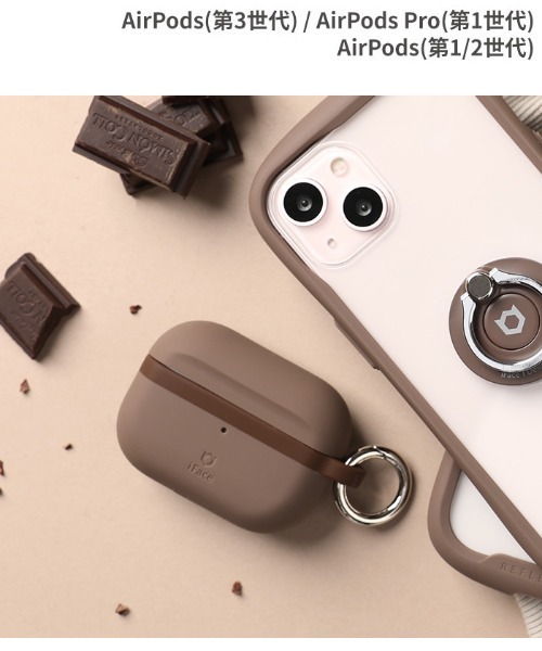 iFace（アイフェイス）の「AirPods(第1/第2/第3世代)/AirPods Pro(第1/第2世代) 用 iFace Grip On Silicone ケース エアポッズ カバー イヤホンケース（ヘッドフォン/イヤホン・レディース・ブラック/ベージュ/グレー/ネイビー/レッド/カーキ/ホワイト/ピンク/ミント/サックスブルー/ブラウン・A/B/C/D）」の5枚目の写真