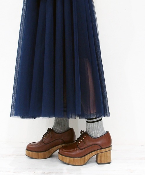 セール レトロな厚底レースアップシューズ Byあしながおじさん パンプス Byあしながおじさん バイアシナガオジサン のファッション通販 Zozotown