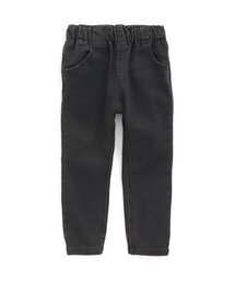 /裾ゴムスキニーデニムパンツ 9分丈