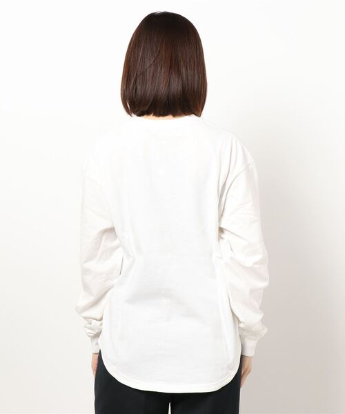 KANGOL EXTRA COMFORT(カンゴールエクストラコンフォート)の「ヴィンテージフォトプリント ロングTシャツ(Tシャツ/カットソー・レディース・ブラック/クリーム/ライトベージュ/オフホワイト・L/M/LL)」の18枚目の写真