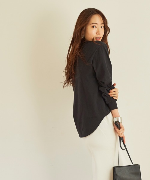 KANGOL EXTRA COMFORT(カンゴールエクストラコンフォート)の「ヴィンテージフォトプリント ロングTシャツ(Tシャツ/カットソー・レディース・ブラック/クリーム/ライトベージュ/オフホワイト・L/M/LL)」の14枚目の写真