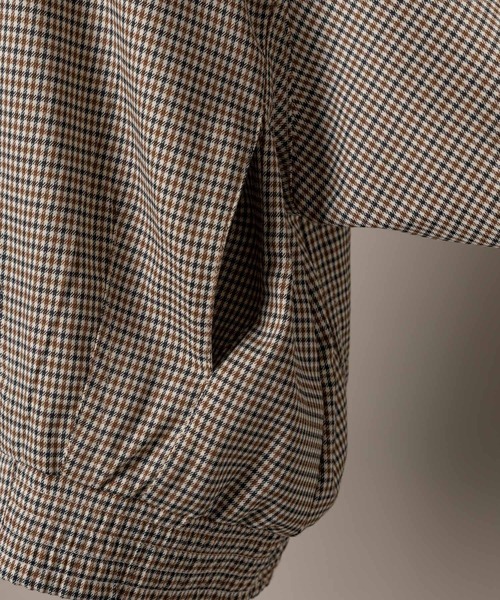 moi tytto（モイテュット）の「ボリューム袖チェックブルゾン【セットアップ可能】（ブルゾン・レディース・ブラウン/ナチュラル・FREE）」の22枚目の写真
