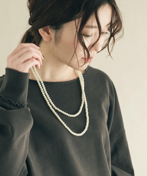 SMELLY（スメリー）の「パールロングネックレス（ネックレス・レディース・オフホワイト・-）」の7枚目の写真