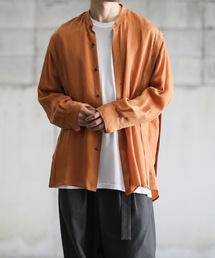 KAZUYUKI KUMAGAI ATTACHMENT | CUPRA TWILL L/S BAND COLLAR SHIRT(シャツ/ブラウス)