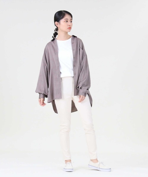 RAG MACHINE（ラグマシーン）の「【RAG MACHINE】ゆったり袖ボリュームシャツ（シャツ/ブラウス・レディース・ホワイト/ベージュ/ピンク/オリーブ/ライトブラウン/ブラウン・L/M）」の15枚目の写真