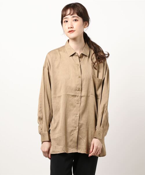 RAG MACHINE（ラグマシーン）の「【RAG MACHINE】ゆったり袖ボリュームシャツ（シャツ/ブラウス・レディース・ホワイト/ベージュ/ピンク/オリーブ/ライトブラウン/ブラウン・L/M）」の22枚目の写真