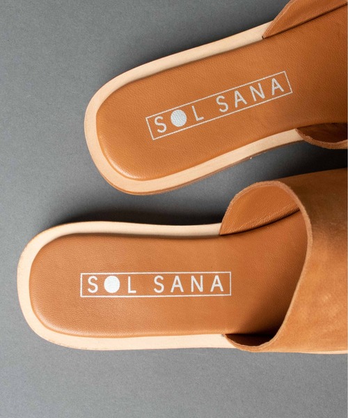 SOL SANA（ソルサナ）の「【 SOLSANA / ソルサナ】 Madonna Slide Flat Sandals /マドンナ スライド フラット サンダル（サンダル・レディース・ブラック/ブラウン・38/36/37）」の13枚目の写真
