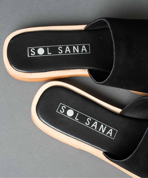 SOL SANA（ソルサナ）の「【 SOLSANA / ソルサナ】 Madonna Slide Flat Sandals /マドンナ スライド フラット サンダル（サンダル・レディース・ブラック/ブラウン・38/36/37）」の10枚目の写真