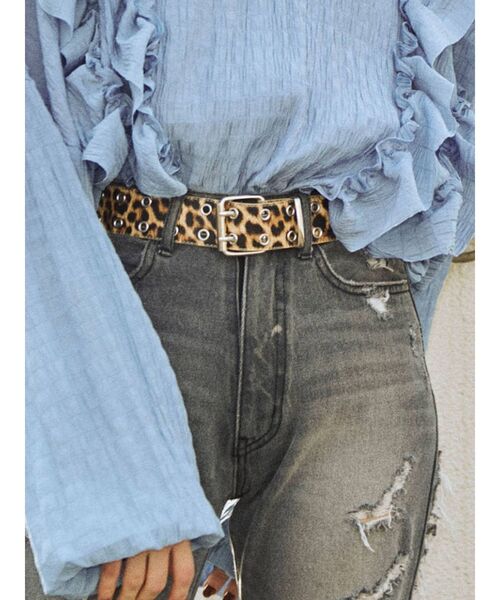 jouetie（ジュエティ）の「ダブルハトメベルト（ベルト・レディース・クリア/その他1/その他2/ブラック・FREE）」の4枚目の写真