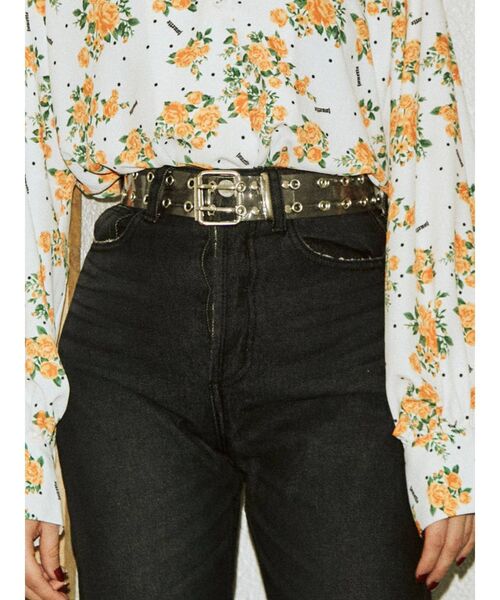 jouetie（ジュエティ）の「ダブルハトメベルト（ベルト・レディース・クリア/その他1/その他2/ブラック・FREE）」の3枚目の写真