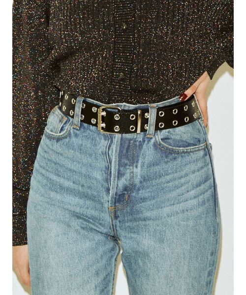 jouetie（ジュエティ）の「ダブルハトメベルト（ベルト・レディース・クリア/その他1/その他2/ブラック・FREE）」の2枚目の写真