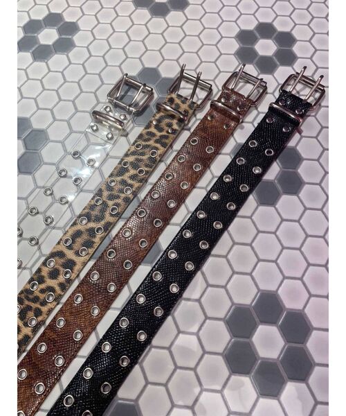 jouetie（ジュエティ）の「ダブルハトメベルト（ベルト・レディース・クリア/その他1/その他2/ブラック・FREE）」の13枚目の写真