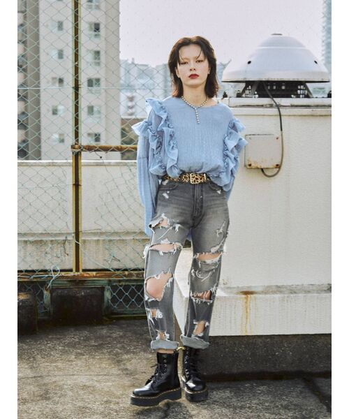 jouetie（ジュエティ）の「ダブルハトメベルト（ベルト・レディース・クリア/その他1/その他2/ブラック・FREE）」の16枚目の写真