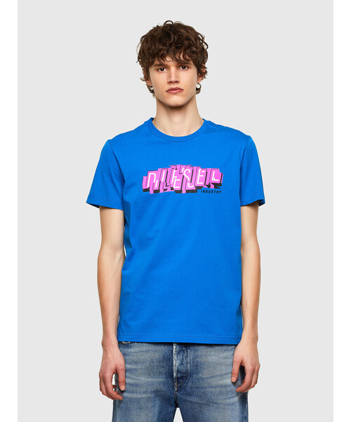 メンズ Tシャツ プリント プリント 半袖 Tシャツ カットソー ロゴ Diesel ディーゼル のtシャツ カットソー メンズ クルーネック クルーネック Diesel ディーゼル のファッション 廃番特価