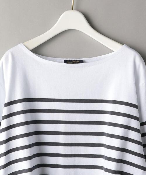 Le Minor（ルミノア）の「【別注】＜Le minor＞パネルボーダーロングスリーブカットソー（Tシャツ/カットソー・レディース・レッド/ダークグレー・1）」の4枚目の写真