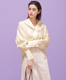 ヨーロピアンフラックス(R) リネンオーバーシャツ 長袖