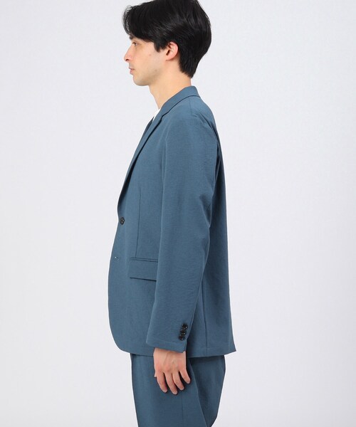 tk.TAKEO KIKUCHI(ティーケータケオキクチ)の「◆EVALET 吸水速乾ストレッチジャケット(スーツジャケット・メンズ・ブルー/ネイビー/ブラック・01/02/03/04)」の20枚目の写真
