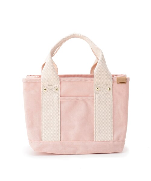 SHOO・LA・RUE(シューラルー)の「◆【追加生産】キャンバス仕切りトート(トートバッグ・レディース・ピンク系/ライトグリーン/サンドベージュ/ナチュラル/ブルー/イエロー/キャメル/パープル系4・00)」の8枚目の写真