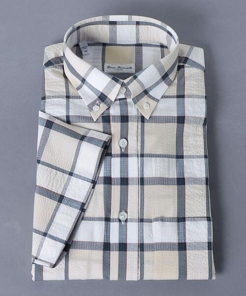 ERRICO FORMICOLA(エッリコフォルミコラ)の「<ERRICO FORMICOLA(エリコフォルミコラ)> マドラスチェック ボタンダウン(シャツ/ブラウス・メンズ・ブラウン/ベージュ・SMALL/MEDIUM/LARGE)」の3枚目の写真