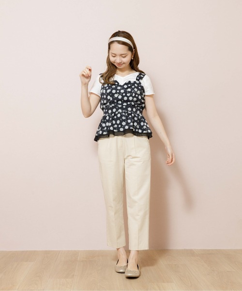 flower（フラワー）の「マーガレットビスチェ（シャツ/ブラウス・レディース・アイボリー/ブラック・FREE）」の12枚目の写真