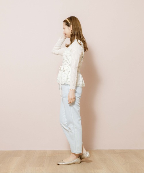 flower（フラワー）の「マーガレットビスチェ（シャツ/ブラウス・レディース・アイボリー/ブラック・FREE）」の5枚目の写真