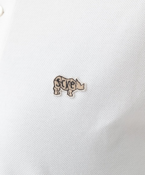 SCYE BASICS(サイベーシックス)の「Curensology(カレンソロジー)/【Scye】ヘンリーネックポロシャツ(ポロシャツ・レディース・ホワイト/ブラウン系その他/グレー・FREE)」の11枚目の写真