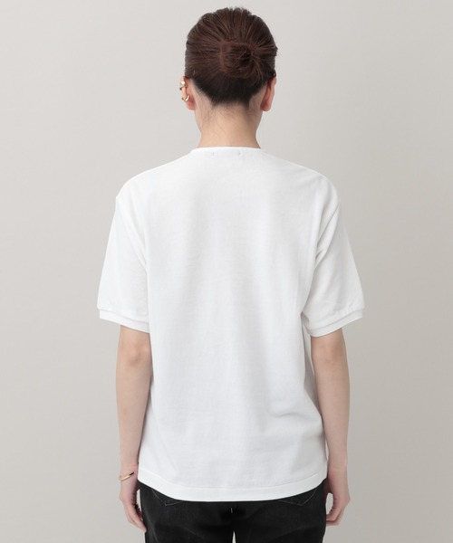 SCYE BASICS(サイベーシックス)の「Curensology(カレンソロジー)/【Scye】ヘンリーネックポロシャツ(ポロシャツ・レディース・ホワイト/ブラウン系その他/グレー・FREE)」の9枚目の写真