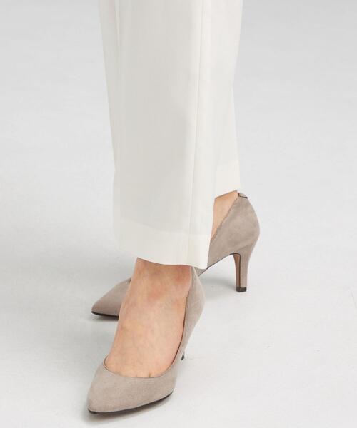 green label relaxing（グリーンレーベルリラクシング）の「CS シャーク ドロスト センタープレス ワイド パンツ <ホワイト>（その他パンツ・レディース・オフホワイト・40/38/36）」の8枚目の写真