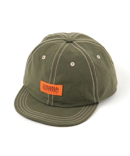 UNIVERSAL OVERALL（ユニバーサルオーバーオール）の「【UNIVERSAL OVERALL(ユニバーサル オーバーオール)】別注ナイショートブリムキャップ（キャップ・メンズ・ブラック/オリーブ/ライトベージュ・FREE）」の3枚目の写真