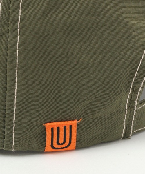 UNIVERSAL OVERALL（ユニバーサルオーバーオール）の「【UNIVERSAL OVERALL(ユニバーサル オーバーオール)】別注ナイショートブリムキャップ（キャップ・メンズ・ブラック/オリーブ/ライトベージュ・FREE）」の6枚目の写真