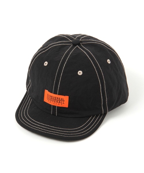 UNIVERSAL OVERALL（ユニバーサルオーバーオール）の「【UNIVERSAL OVERALL(ユニバーサル オーバーオール)】別注ナイショートブリムキャップ（キャップ・メンズ・ブラック/オリーブ/ライトベージュ・FREE）」の4枚目の写真
