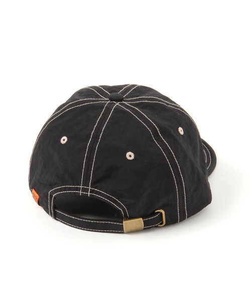 UNIVERSAL OVERALL（ユニバーサルオーバーオール）の「【UNIVERSAL OVERALL(ユニバーサル オーバーオール)】別注ナイショートブリムキャップ（キャップ・メンズ・ブラック/オリーブ/ライトベージュ・FREE）」の15枚目の写真