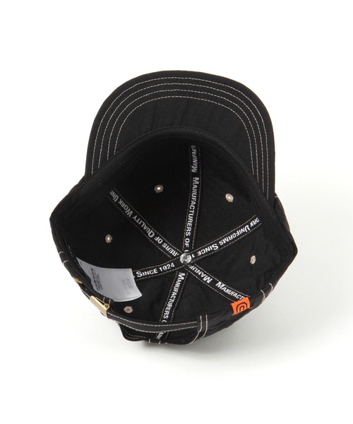 UNIVERSAL OVERALL（ユニバーサルオーバーオール）の「【UNIVERSAL OVERALL(ユニバーサル オーバーオール)】別注ナイショートブリムキャップ（キャップ・メンズ・ブラック/オリーブ/ライトベージュ・FREE）」の9枚目の写真